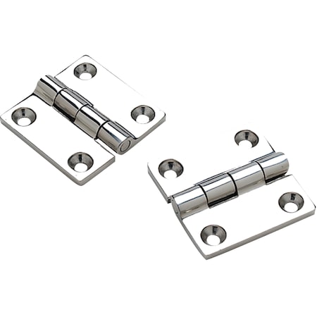 Seachoice (2) 316 Stainless Steel Butt Hinges, 1-1/2" x 1-1/2" 33901